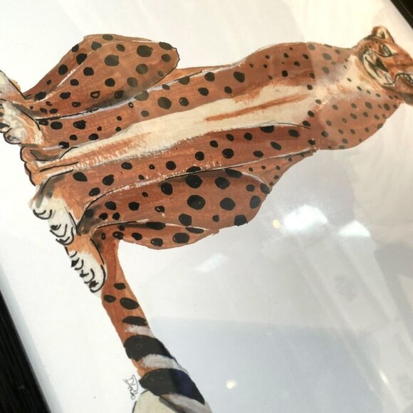 Set of 2 Framed Art Print by Patricia Pinto - Stupell Industries Jungle Cheetah - Picture 5 of 15